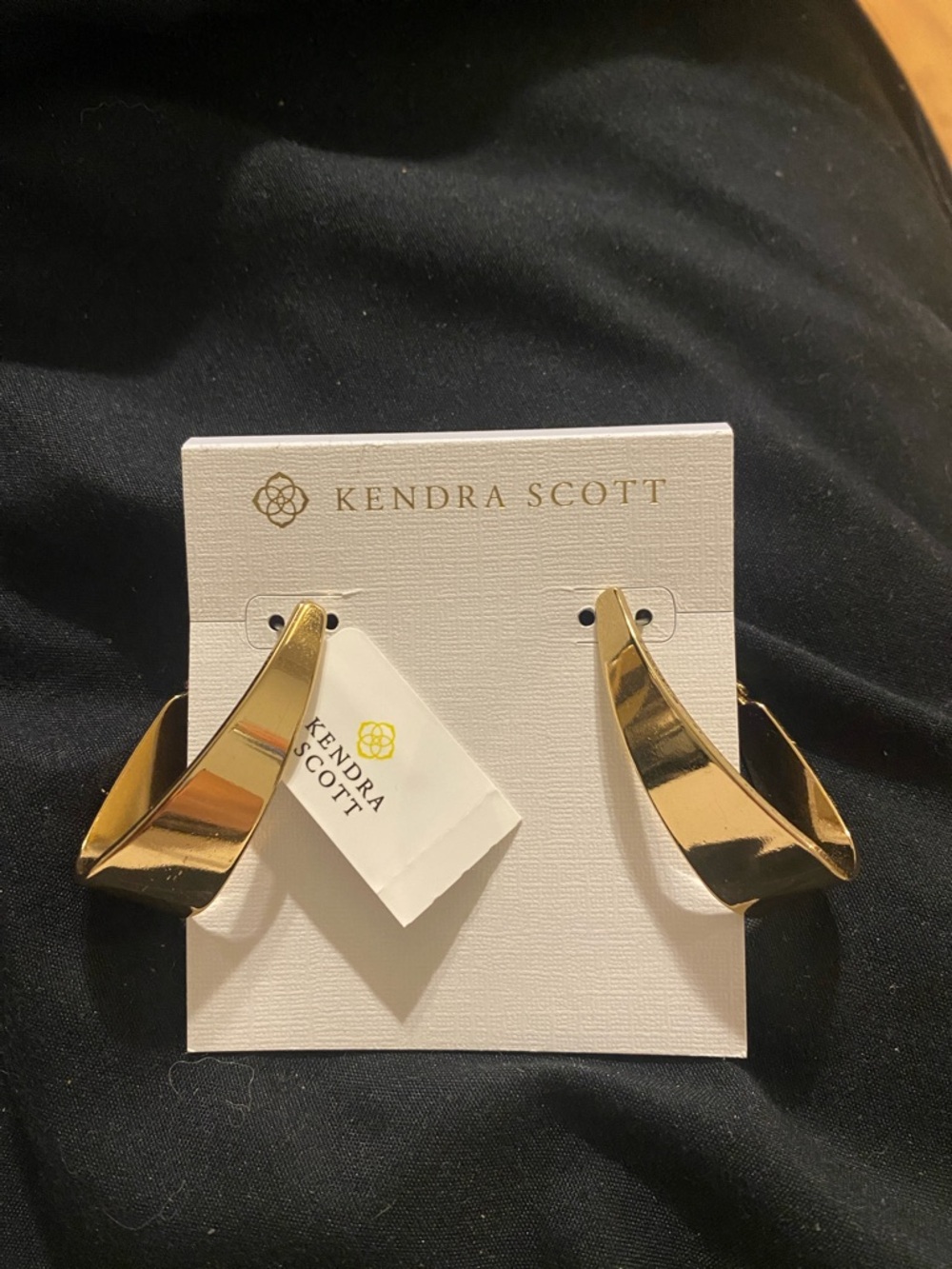 Kendra Scott Gold Sculptural Hoop Earrings